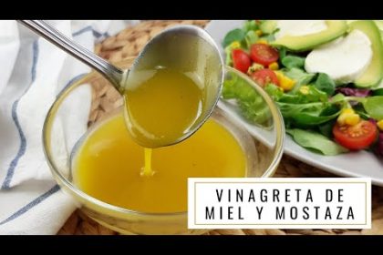 Receta de vinagreta de mostaza y miel