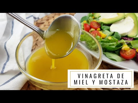 Receta de vinagreta de mostaza y miel