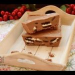 Receta de turrón de chocolate con galletas de canela