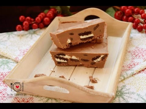 Receta de turrón de chocolate con galletas de canela