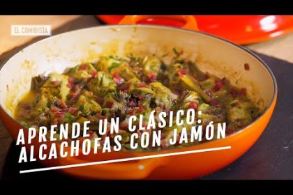 Receta de alcachofas con jamón ahumado