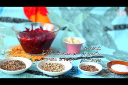 Receta de trigo americano con salsa harissa