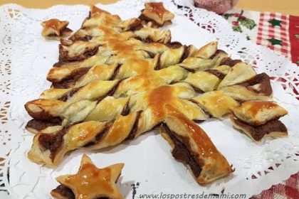 Receta de árbol de navidad con hojaldre