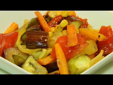 Receta de verduras asadas al horno con patatas