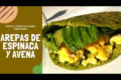 Receta de arepas de espinaca y perejil