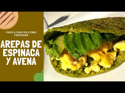 Receta de arepas de espinaca y perejil