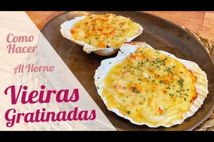 Receta de vieiras gratinadas con provenzal