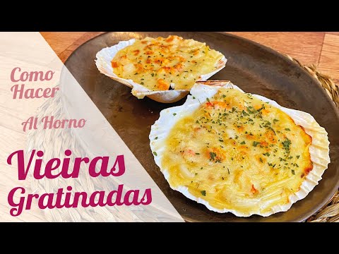 Receta de vieiras gratinadas con provenzal