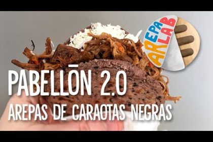 Receta de arepas rellenas de caraotas negras