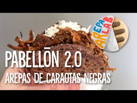 Receta de arepas rellenas de caraotas negras