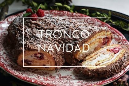 Receta de tronco de navidad sin gluten