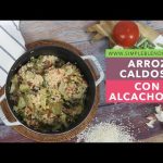 Receta de arroz caldoso con alcachofas