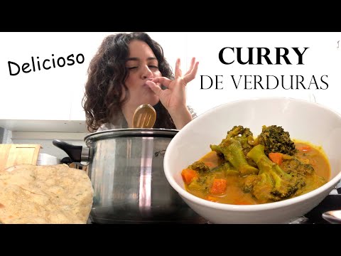 Receta de verduras al curry con leche de coco