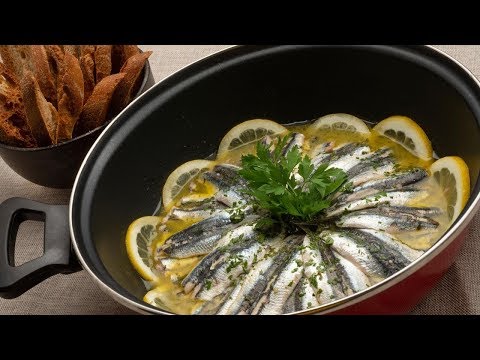 Receta de anchoas a la sidra