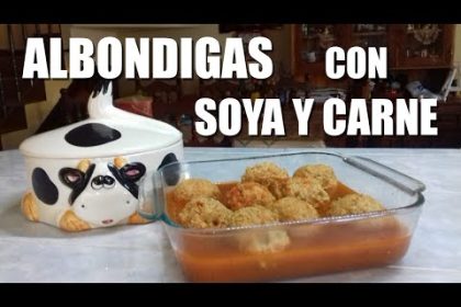 Receta de albóndigas de carne de res y soya