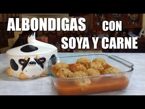 Receta de albóndigas de carne de res y soya