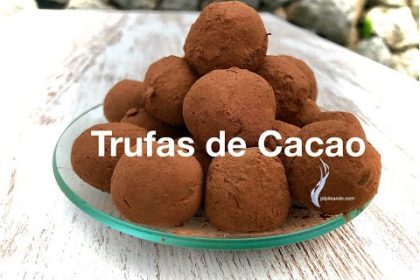 Receta de trufas de chocolate sin nata