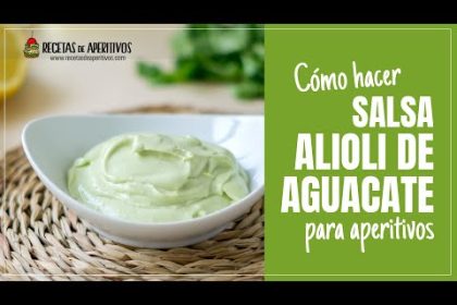 Receta de alioli de aguacate