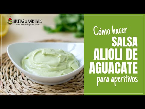 Receta de alioli de aguacate