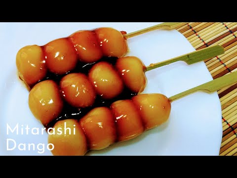 Receta de aperitivo japonés mitarashi dango