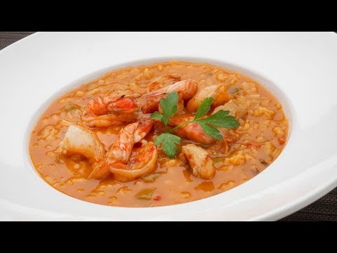 Receta de arroz caldoso con salmón