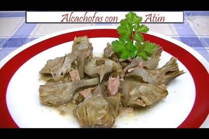 Receta de alcachofas al atún