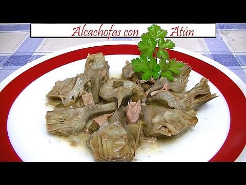 Receta de alcachofas al atún