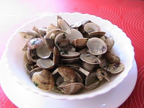 Receta de almejas salteadas a la malaguena