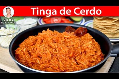 Receta de tostadas de tinga de puerco