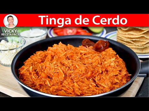 Receta de tostadas de tinga de puerco