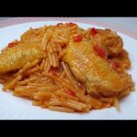 Receta de alitas de pollo con pimiento rojo