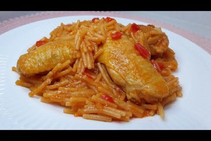 Receta de alitas de pollo con pimiento rojo