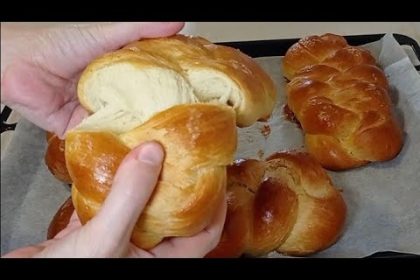 Receta de trenza de pan dulce casero