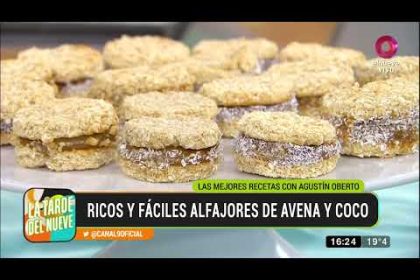 Receta de alfajores de avena y coco