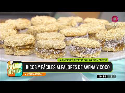 Receta de alfajores de avena y coco