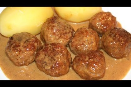 Receta de albóndigas suecas