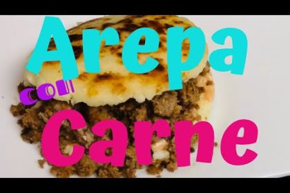 Receta de arepas rellenas de carne molida con mayonesa