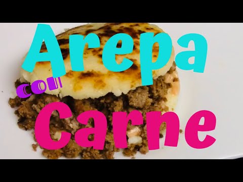 Receta de arepas rellenas de carne molida con mayonesa