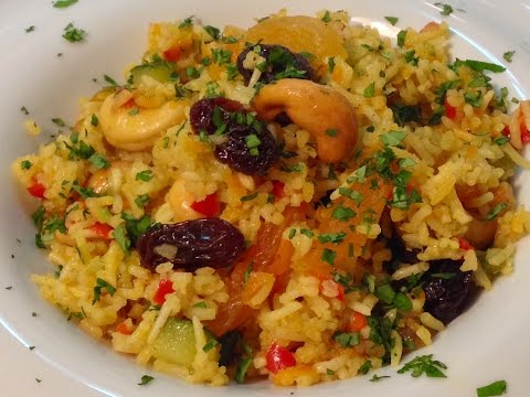 Receta de arroz basmati con verduras