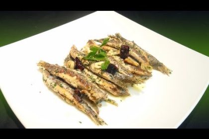 Receta de anchoas marinadas en zumo de frutas y pimienta