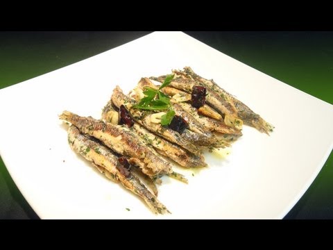 Receta de anchoas marinadas en zumo de frutas y pimienta