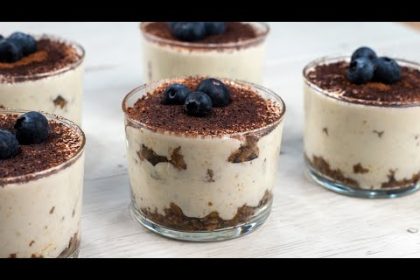 Receta de vasitos de tiramisú sin huevo