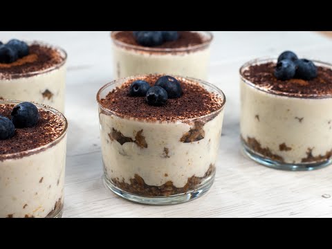 Receta de vasitos de tiramisú sin huevo