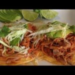 Receta de tostadas de tinga de res