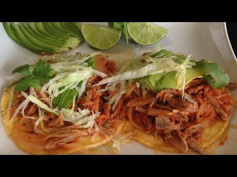 Receta de tostadas de tinga de res