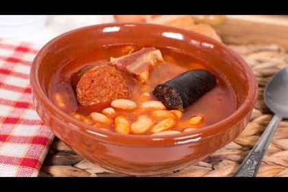 Receta de alubias de bote con chorizo y morcilla