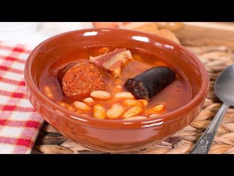 Receta de alubias de bote con chorizo y morcilla