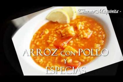 Receta de arroz caldoso con pollo en thermomix