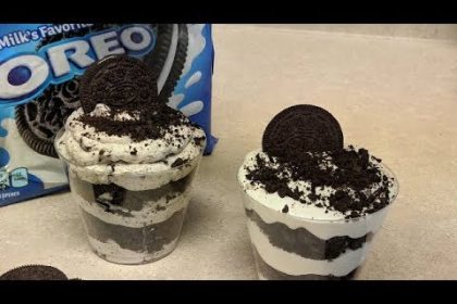 Receta de vasitos de oreo