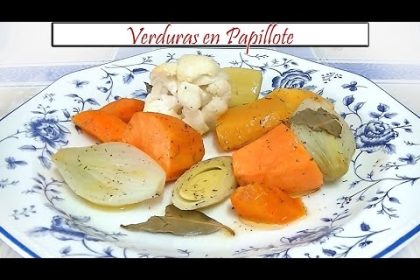 Receta de verduras en papillote